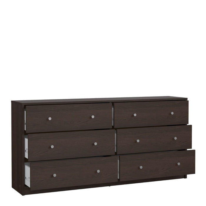 May Chest of 6 Drawers (3+3) in Coffee