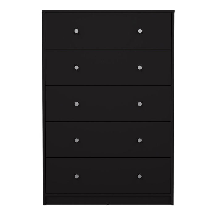 May Chest of 5 Drawers in Black