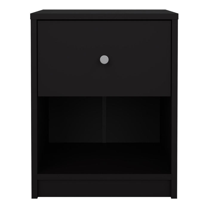 May Bedside 1 Drawer in Black