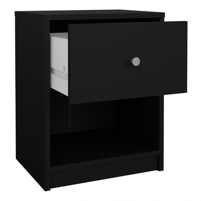 May Bedside 1 Drawer in Black