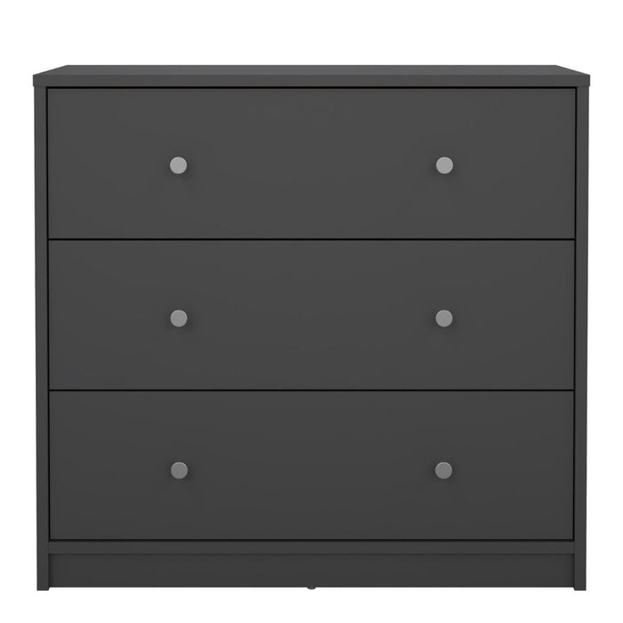 May Chest of 3 Drawers in Grey