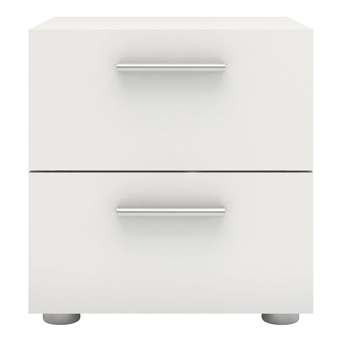 Pepe Bedside 2 Drawers in White