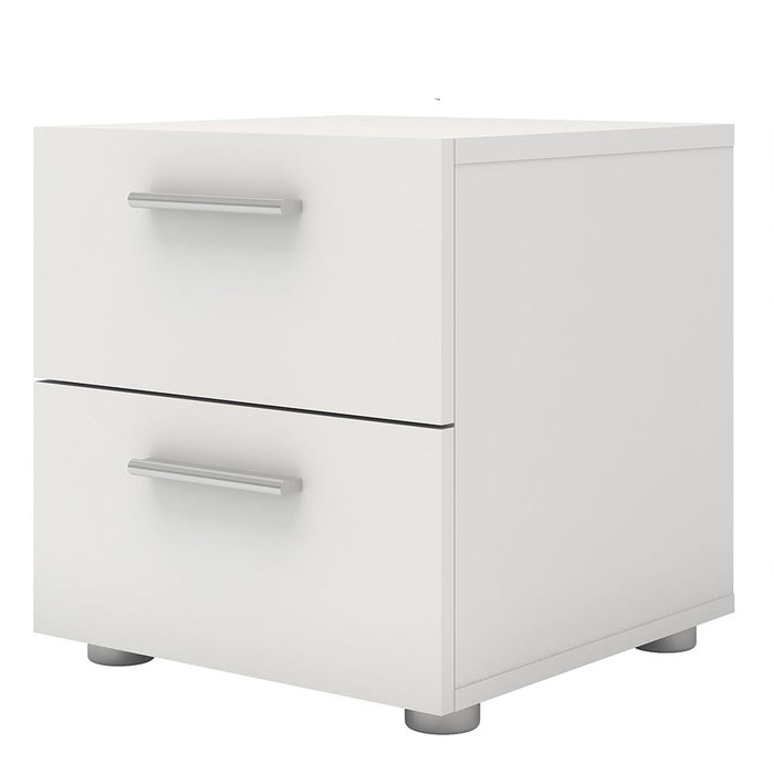 Pepe Bedside 2 Drawers in White