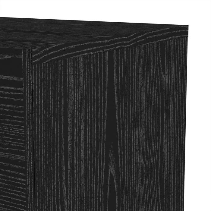 Pepe Bedside 2 Drawers in Black Woodgrain