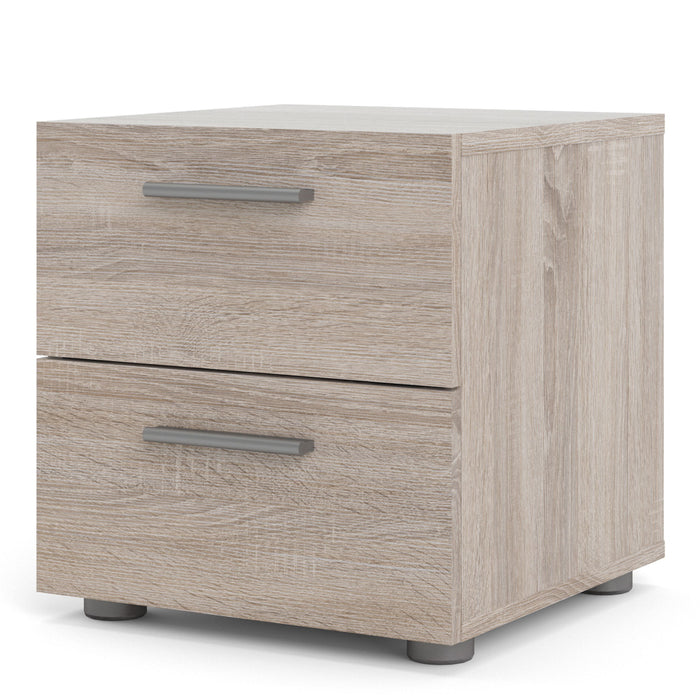 Pepe Bedside 2 Drawers in Truffle Oak