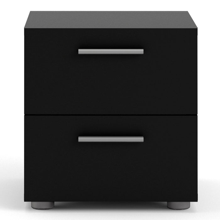 Pepe Bedside 2 Drawers in Black