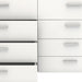 Pepe Wide Chest of 8 Drawers in White