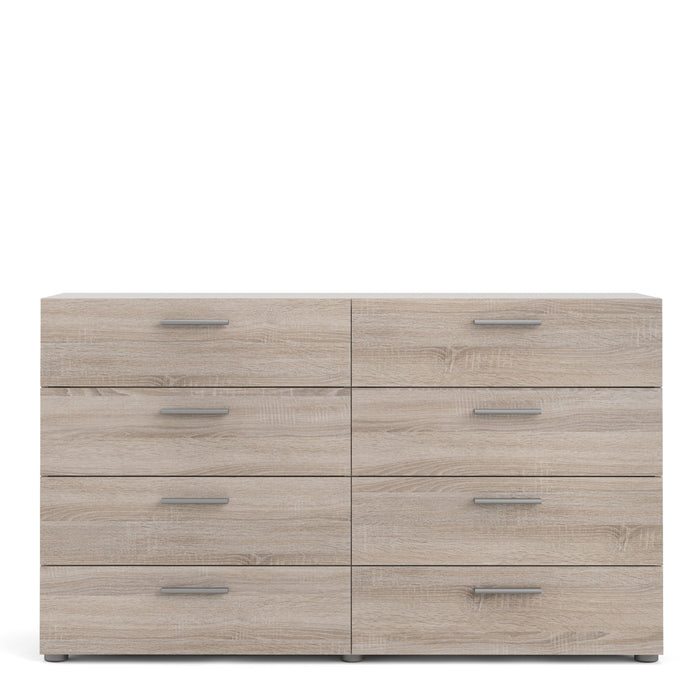 Pepe Wide Chest of 8 Drawers in Truffle Oak