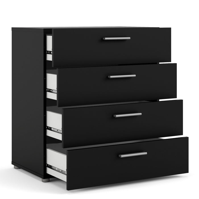 Pepe Chest of 4 Drawers in Black