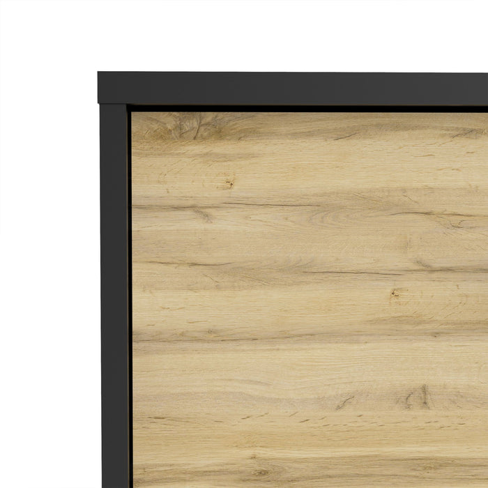 Match TV Unit 1 Door 1 Drawer in Black/Oak