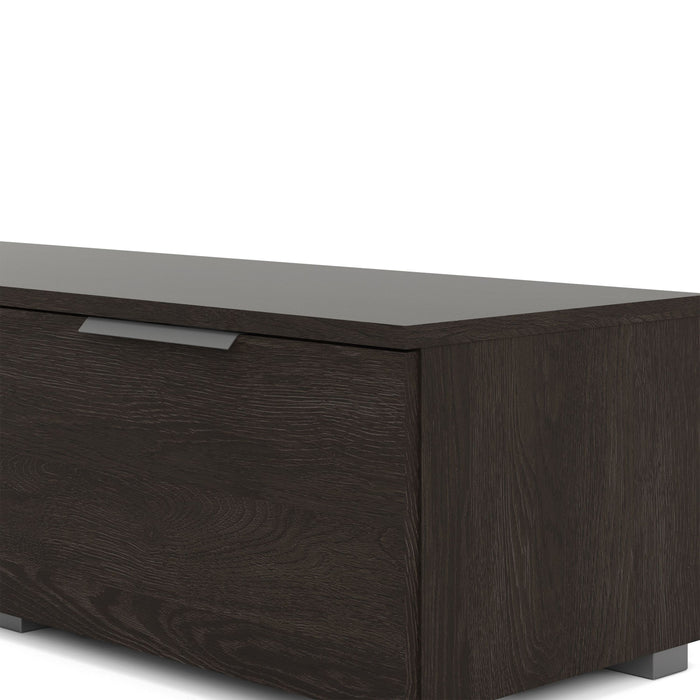 Match TV Unit 2 Drawers 2 Shelf in Rovere Gessato Dark Oak