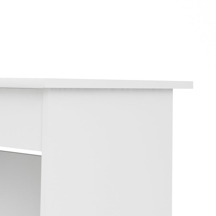 Function Plus 4 Drawer Desk Handleless Drawer in White