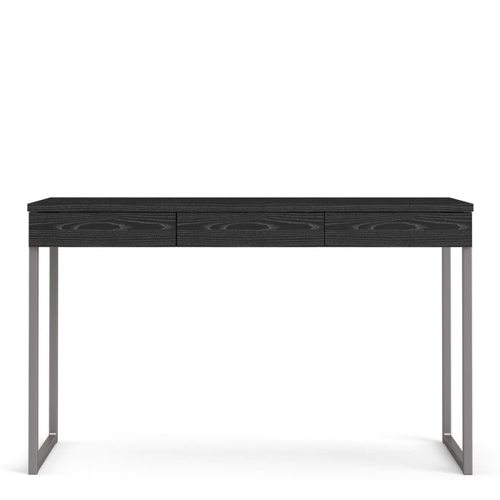 Function Plus Desk 3 Drawers in Black