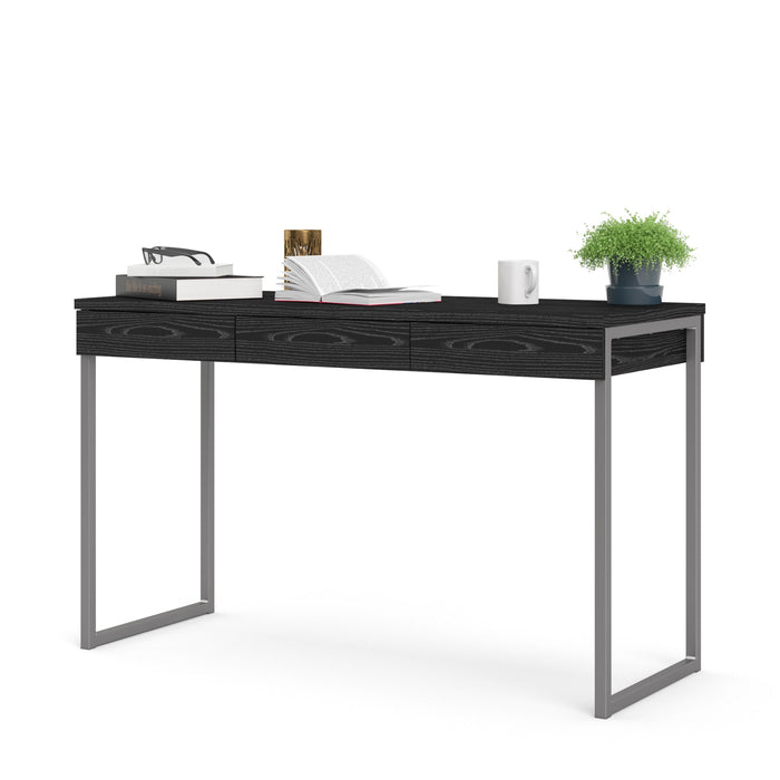 Function Plus Desk 3 Drawers in Black