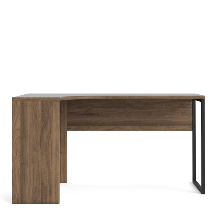 Function Plus Corner Desk 2 Drawers in Walnut