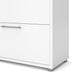 Prima Bookcase 2 Shelves with 2 Drawers 2 File Drawers in White