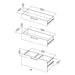 Prima Bookcase 2 Shelves With 2 Drawers 2 File Drawers In Black Woodgrain