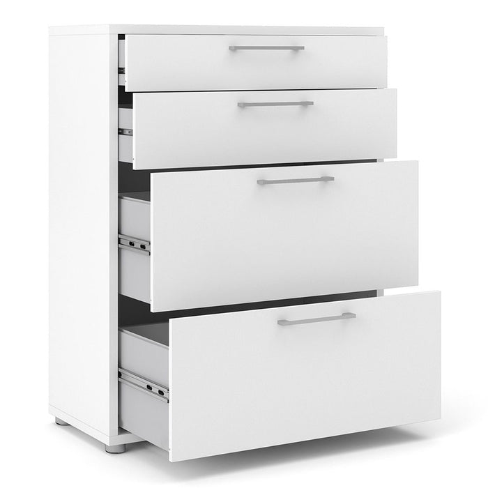 Prima Office Storage with 2 Drawers 2 File Drawers In White