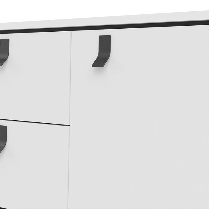 Ry Sideboard 2 Doors 2 Drawers in Matt White