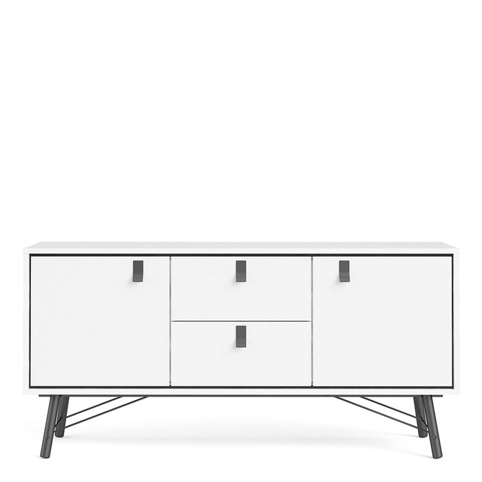 Ry Sideboard 2 Doors 2 Drawers in Matt White