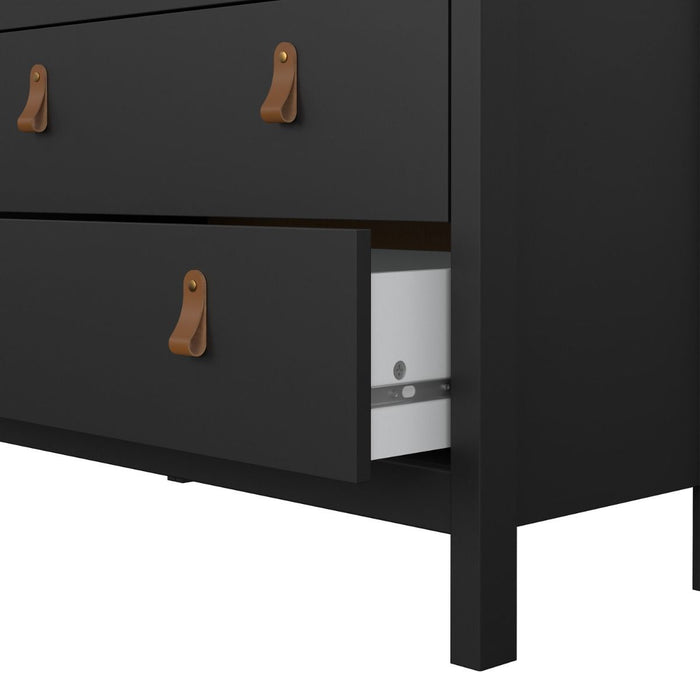 Barcelona Chest 3+2 Drawers in Matt Black