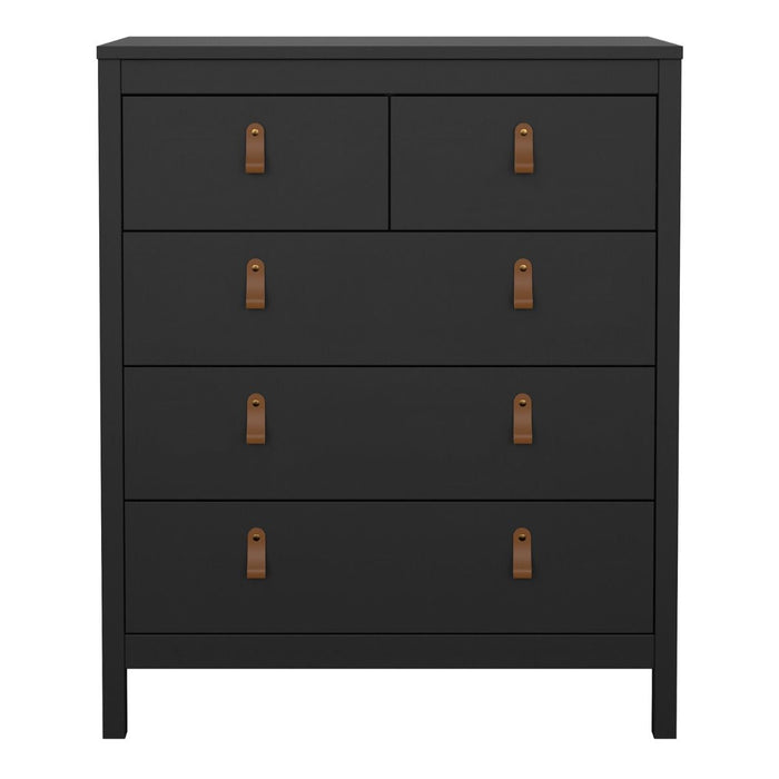 Barcelona Chest 3+2 Drawers in Matt Black