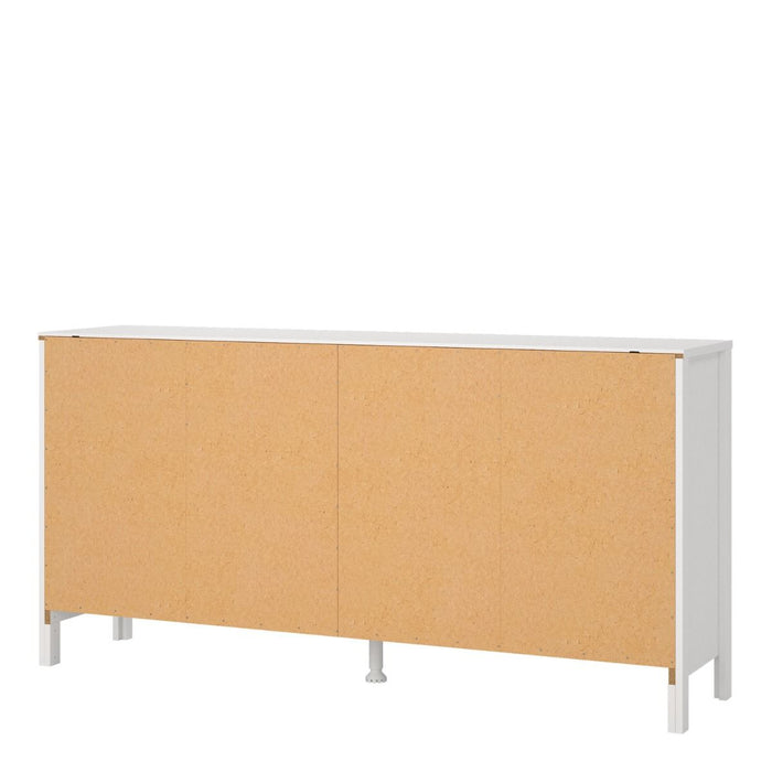 Barcelona Double Dresser 4+4 Drawers in White