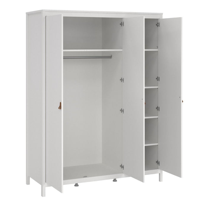 Barcelona Wardrobe with 3 Doors in White