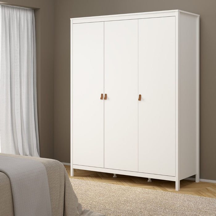 Barcelona Wardrobe with 3 Doors in White