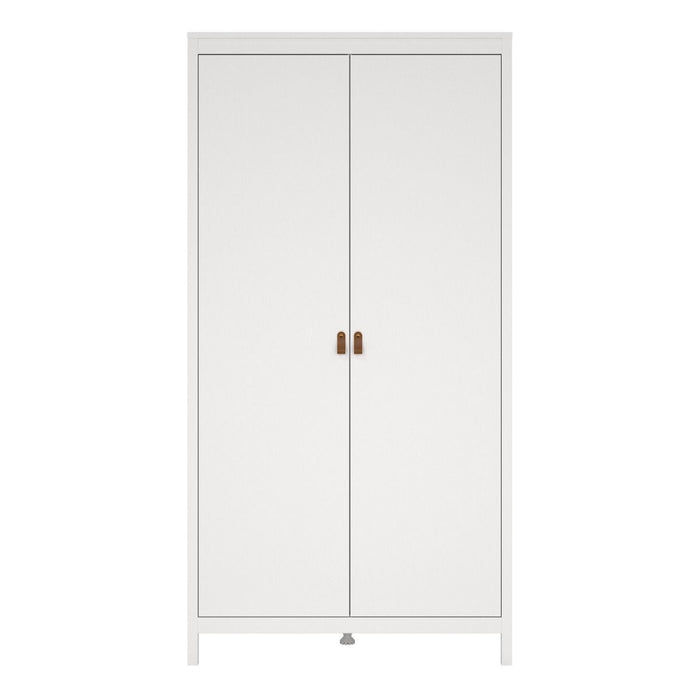 Barcelona Wardrobe with 2 Doors in White