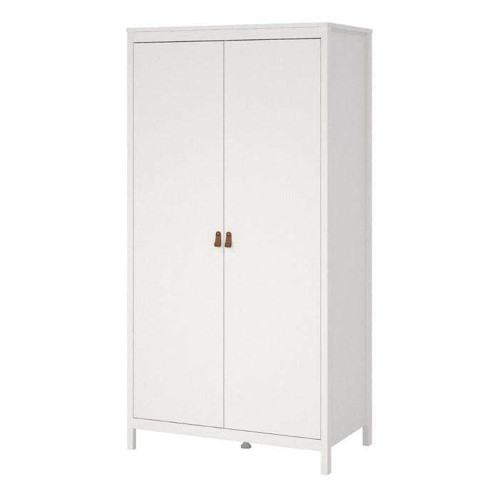 Barcelona Wardrobe with 2 Doors in White