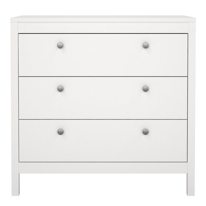 Madrid Chest 3 Drawers in White