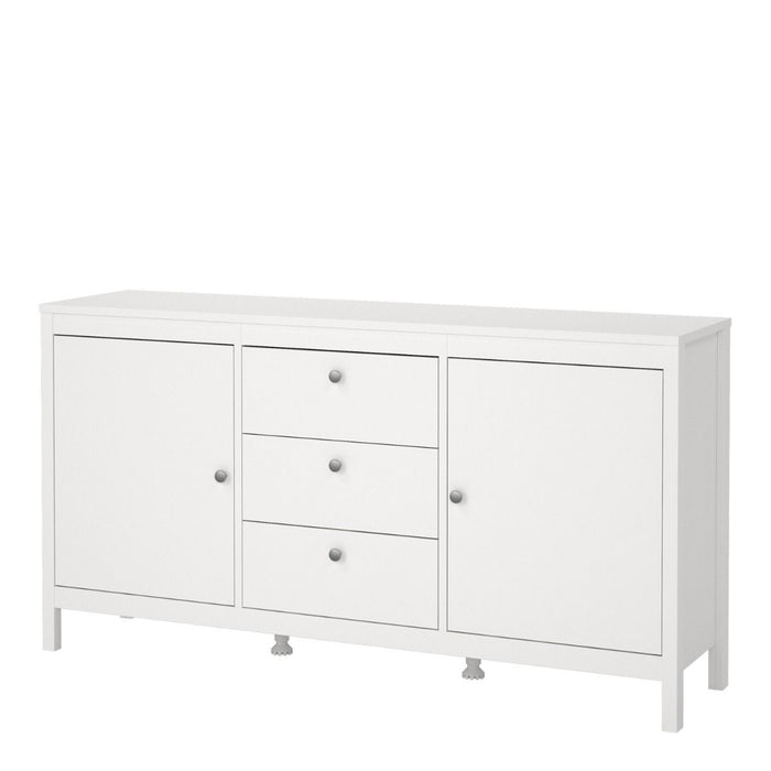 Madrid Sideboard 2 Doors 3 Drawers in White