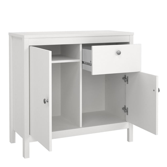 Madrid Sideboard 2 Doors 1 Drawer in White