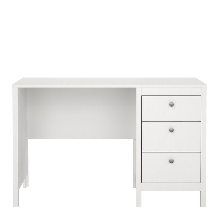 Madrid Desk 3 Drawers White