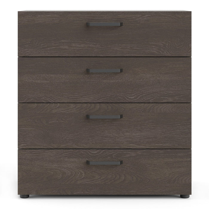 Dallas Chest 4 Drawers in Rovere Gessato Dark Oak