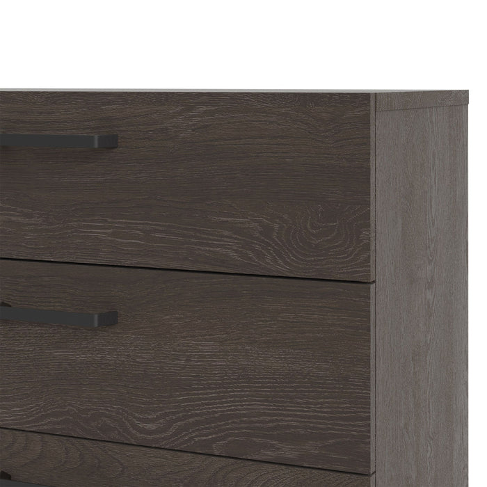 Dallas Chest 4 Drawers in Rovere Gessato Dark Oak