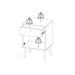 Cumbria Nightstand 1 Door + 1 Drawer White