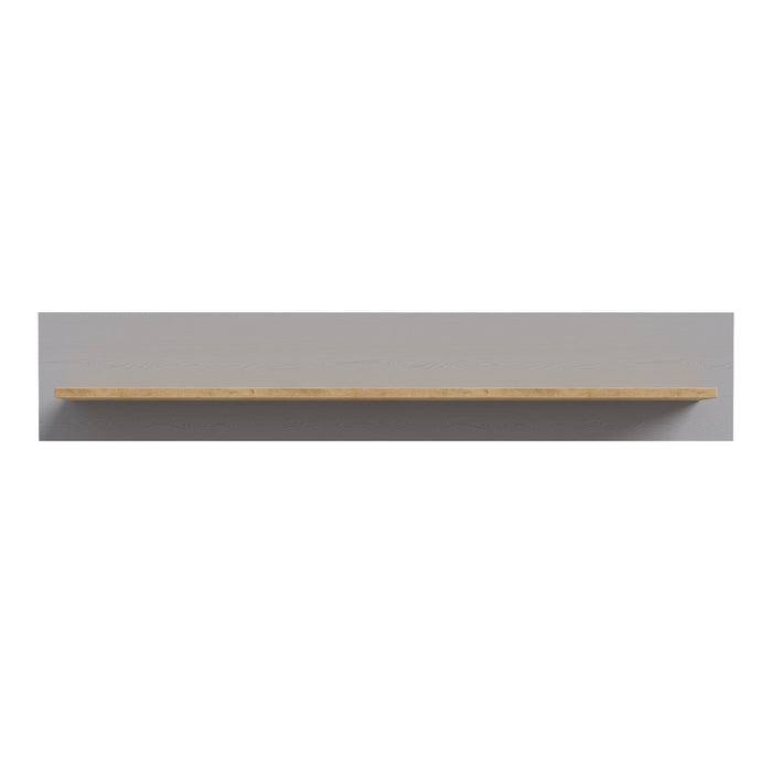 Bohol 160cm Wall Shelf in Riviera Oak/Grey Oak