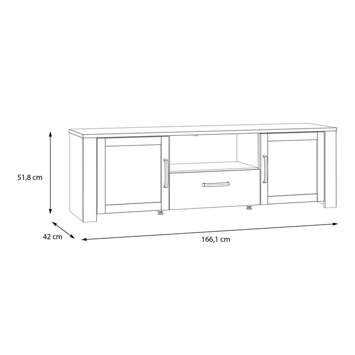 Bohol TV Unit in Riviera Oak/Grey Oak