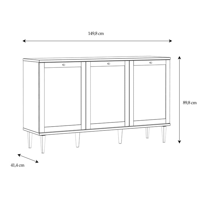 Calasetta Sideboard in Rattan