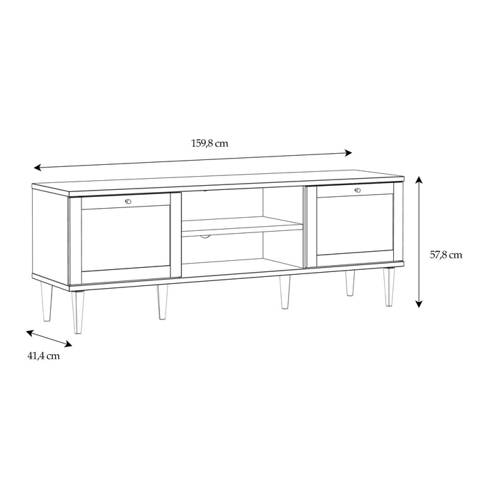 Calasetta TV Unit in Rattan