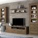 Corona Wall Shelf 140cm in Tabak Oak