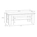 Illopa Coffee Table in Oak Nelson/Snowy Oak