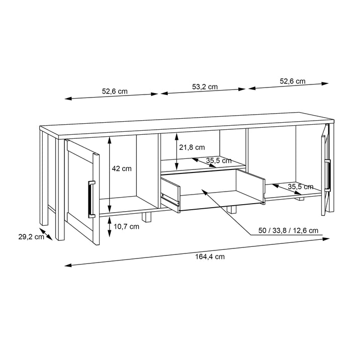 Malte Brun TV Unit in Waterford Oak