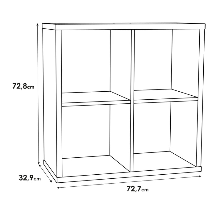 Mauro 2x2 Storage Unit in Sonoma Oak