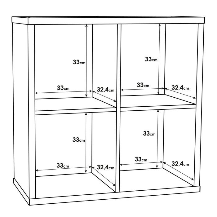 Mauro 2x2 Storage Unit in Sonoma Oak