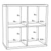 Mauro 2x2 Storage Unit in Sand Oak