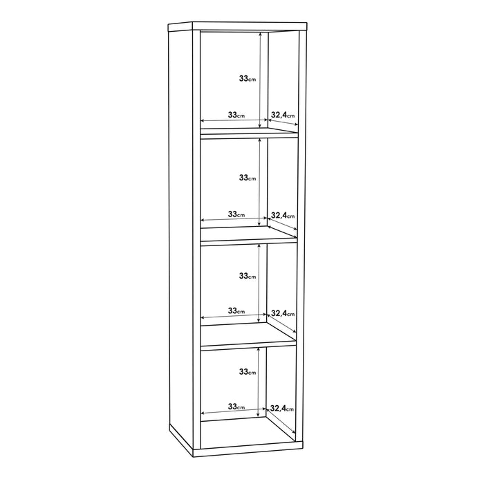 Mauro 3 Shelves Storage Unit in Sand Oak