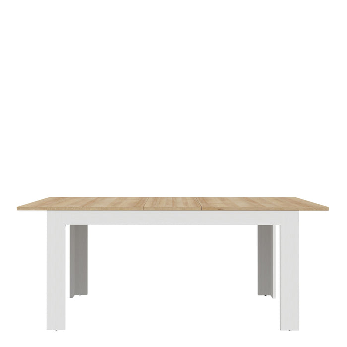 Bohol Extending Dining Table 160-207cm in Riviera Oak/White